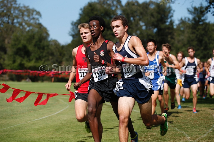 2014StanfordSeededBoys-358.JPG - Seeded boys race at the Stanford Invitational, September 27, Stanford Golf Course, Stanford, California.
